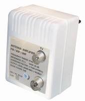 DVB-C/T amplifier for electric wall-jack