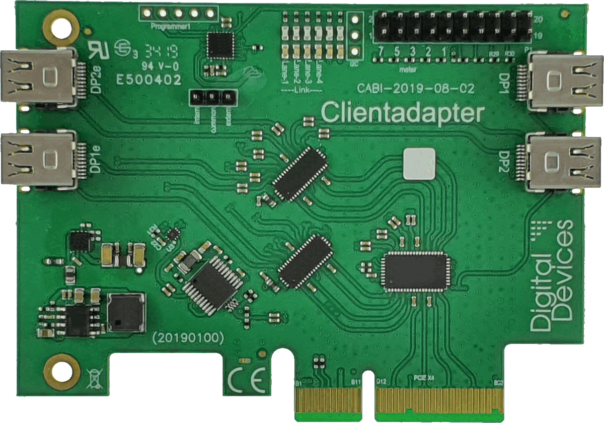 Digital Devices Case #4 PCIe Expander 6x | Backplanes & Hostcontroller